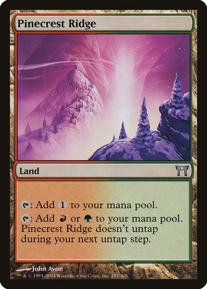 Pinecrest Ridge [Champions of Kamigawa] Magic: The Gathering