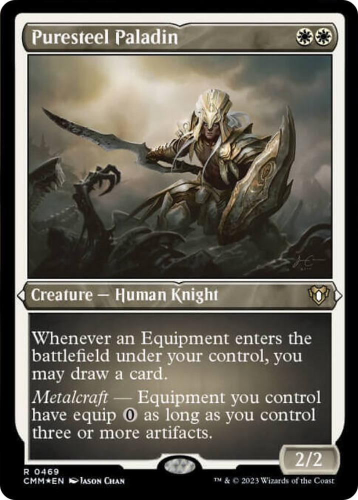 Puresteel Paladin (Foil Etched) [Commander Masters] Magic: The Gathering