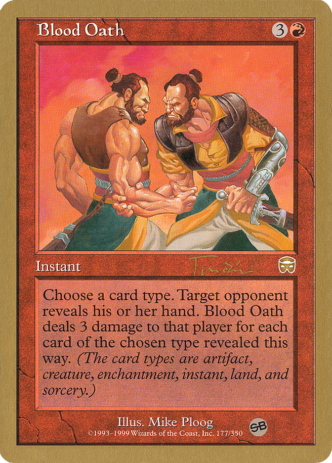 Blood Oath (Jan Tomcani) (SB) [World Championship Decks 2001] Magic: The Gathering