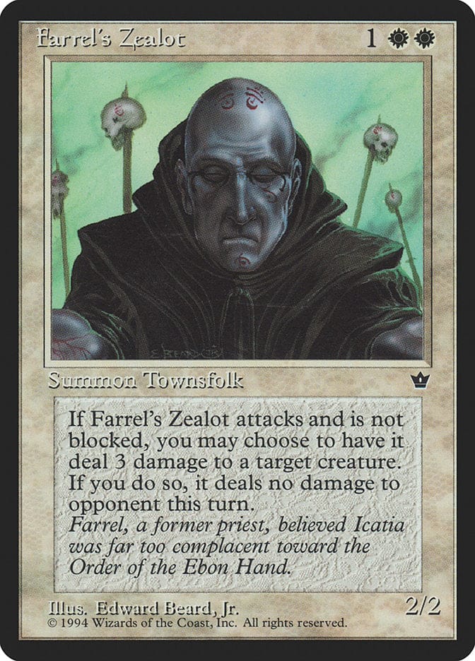Farrel's Zealot (Edward P. Beard, Jr.) [Fallen Empires] Magic: The Gathering