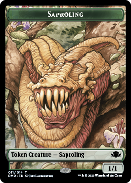 Insect // Saproling Double-Sided Token [Dominaria Remastered Tokens] Magic: The Gathering