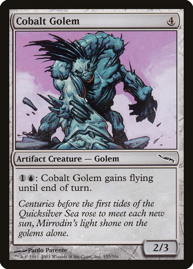Cobalt Golem [Mirrodin] Magic: The Gathering