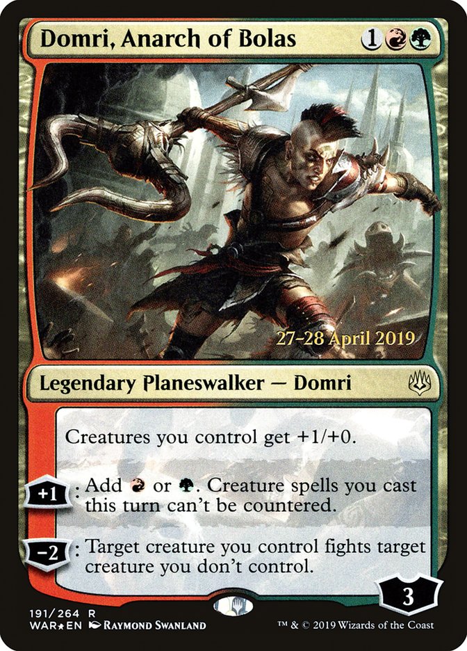 Domri, Anarch of Bolas [War of the Spark Prerelease Promos] Magic: The Gathering