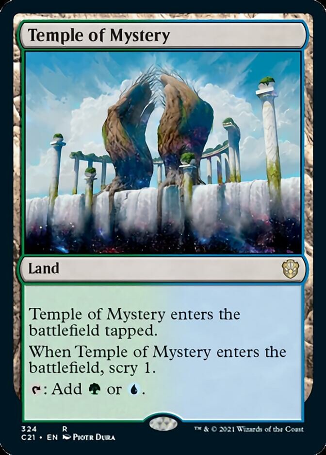 Temple of Mystery [Commander 2021] Magic: The Gathering
