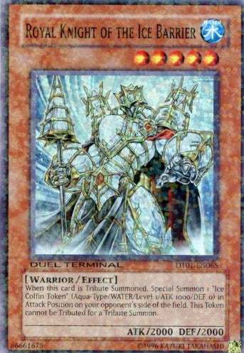 Royal Knight of the Ice Barrier [DT01-EN065] Super Rare Yu-Gi-Oh!