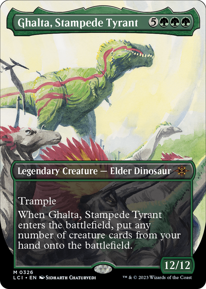 Ghalta, Stampede Tyrant (Borderless) [The Lost Caverns of Ixalan] Magic: The Gathering