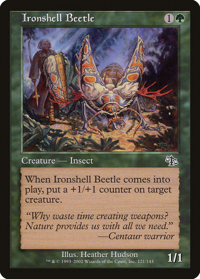 Ironshell Beetle [Judgment] Magic: The Gathering