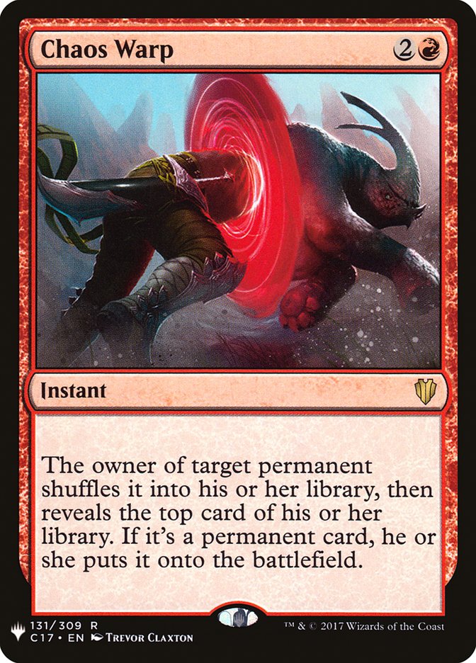 Chaos Warp (C17) [The List] Magic: The Gathering