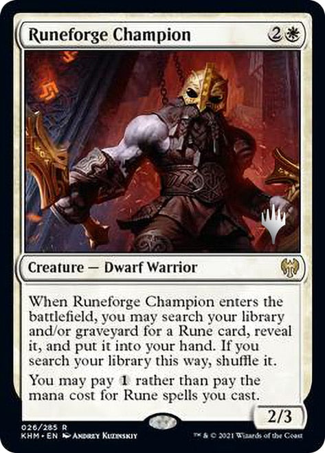 Runeforge Champion (Promo Pack) [Kaldheim Promos] Magic: The Gathering