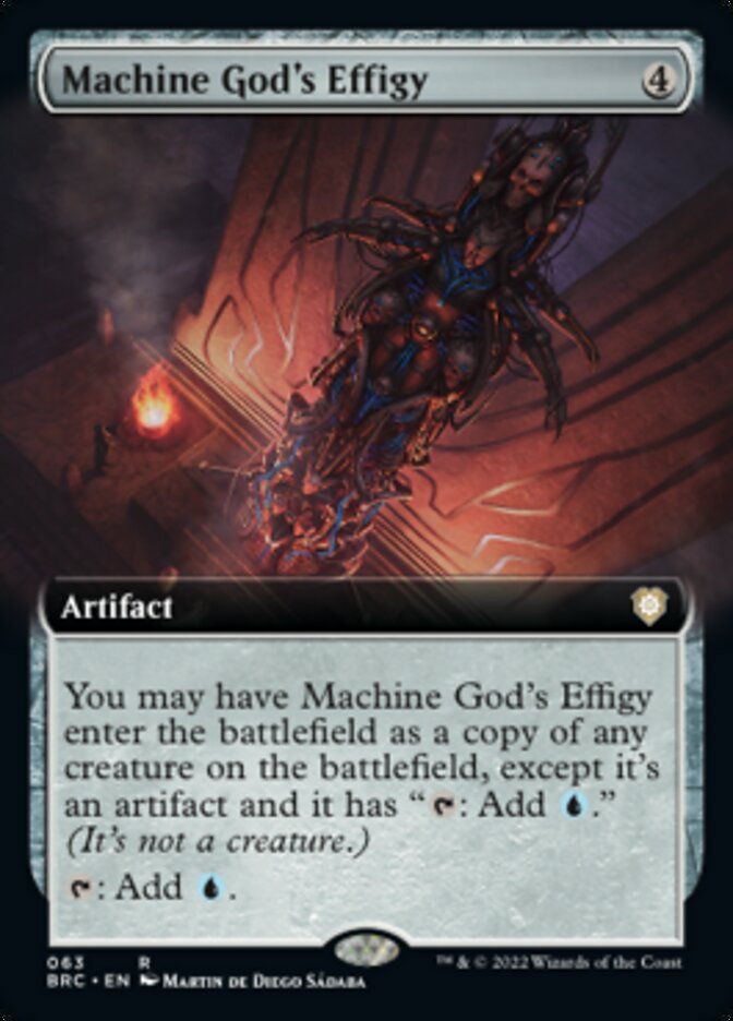 Machine God's Effigy (Extended Art) [The Brothers' War Commander] Magic: The Gathering