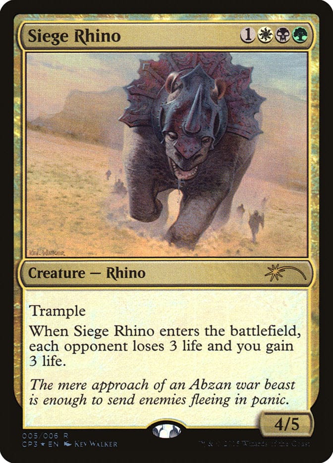 Siege Rhino [Magic Origins Clash Pack] Magic: The Gathering