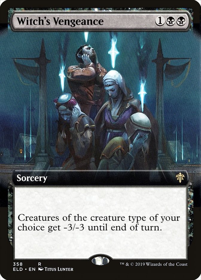 Witch's Vengeance (Extended Art) [Throne of Eldraine] Magic: The Gathering