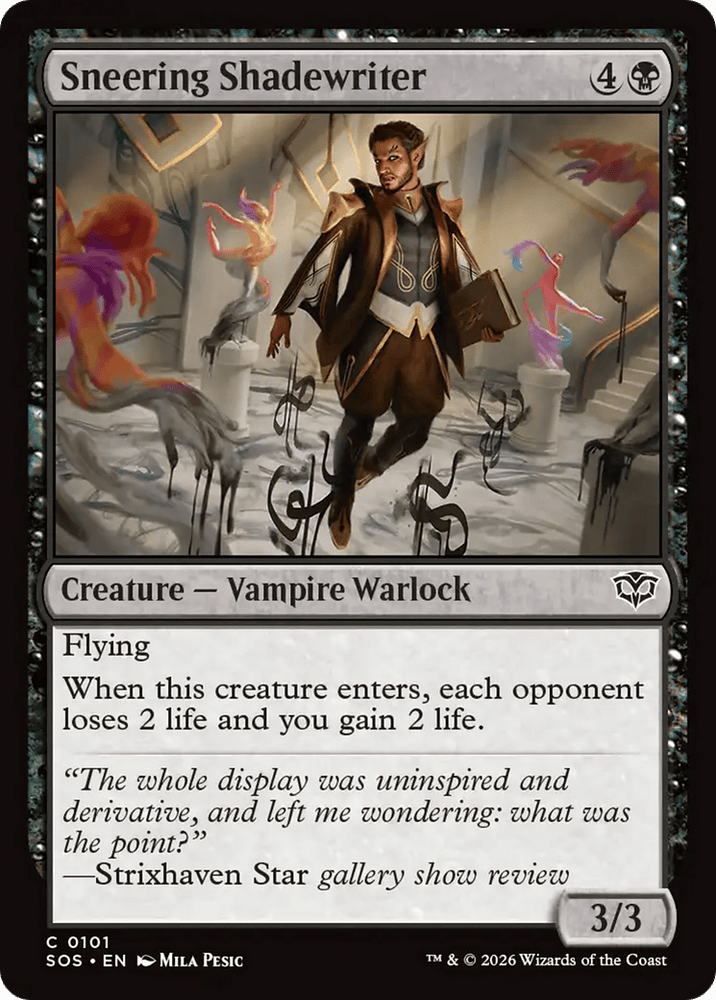 Sneering Shadewriter [Secrets of Strixhaven]