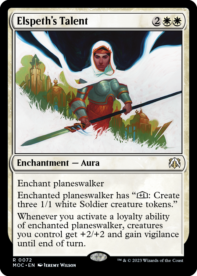Elspeth's Talent [March of the Machine Commander] Magic: The Gathering