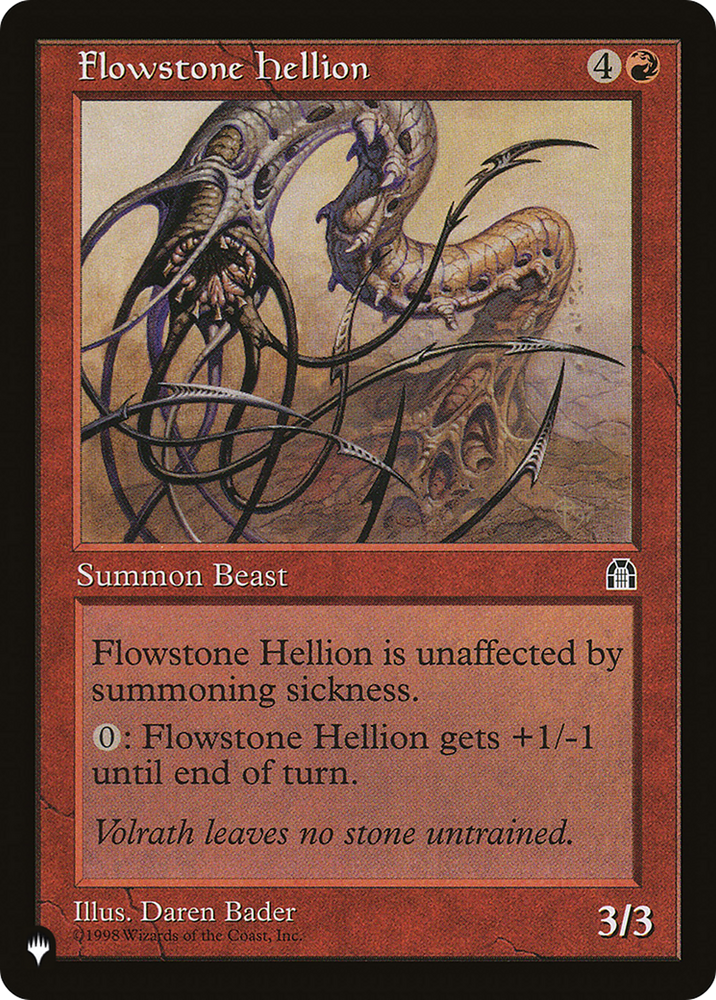 Flowstone Hellion [The List] Magic: The Gathering