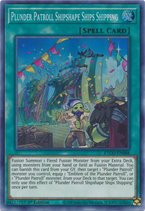 Plunder Patroll Shipshape Ships Shipping [ETCO-EN088] Super Rare - Yugioh Cards For Your TCG Needs!