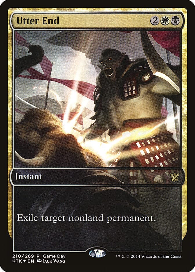 Utter End (Game Day) (Full Art) [Khans of Tarkir Promos] Magic: The Gathering
