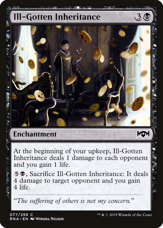Ill-Gotten Inheritance [Ravnica Allegiance] Magic: The Gathering