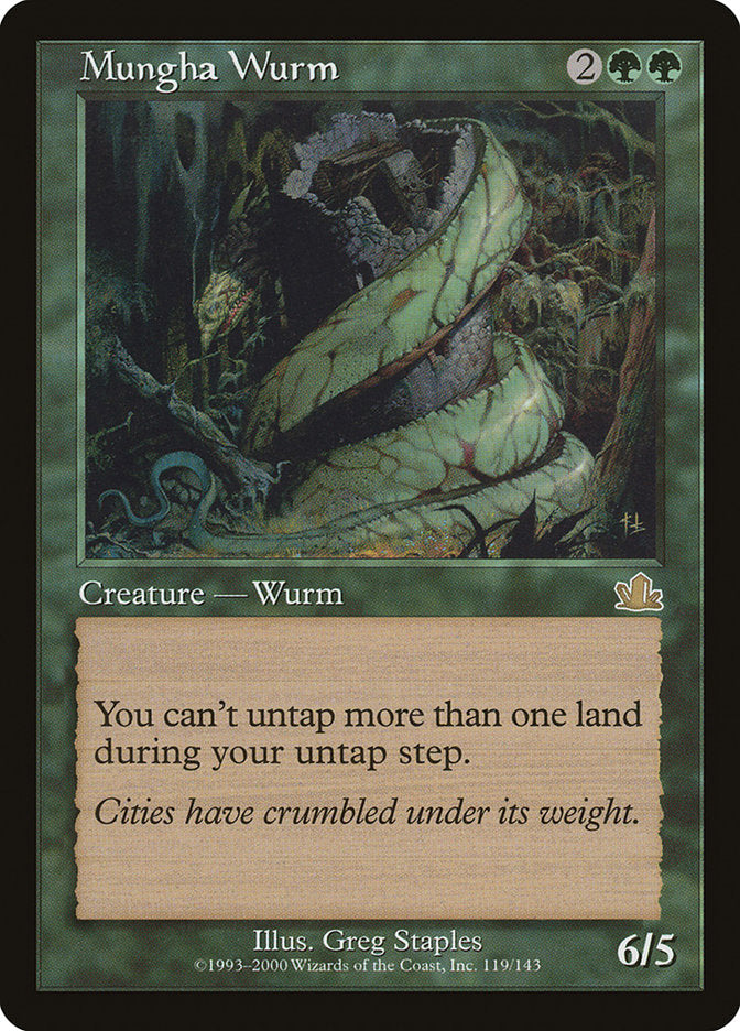 Mungha Wurm [Prophecy] Magic: The Gathering