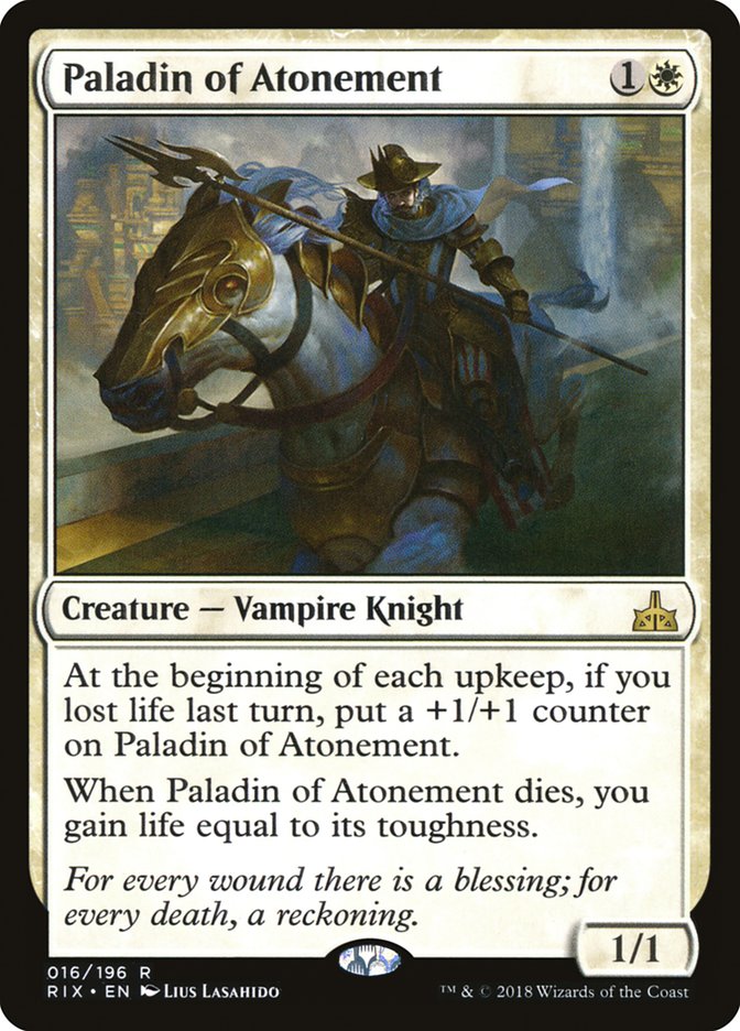 Paladin of Atonement [Rivals of Ixalan] Magic: The Gathering