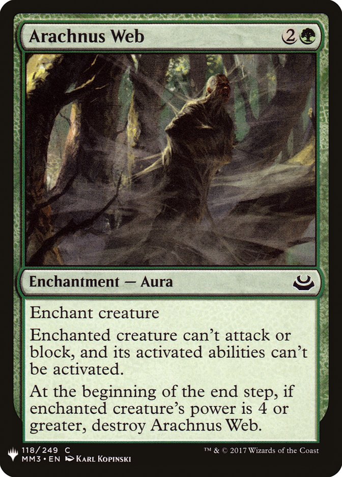 Arachnus Web [Mystery Booster] Magic: The Gathering