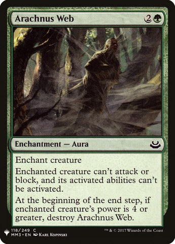 Arachnus Web [Mystery Booster] Magic: The Gathering