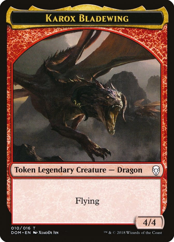 Karox Bladewing Token [Dominaria Tokens] Magic: The Gathering