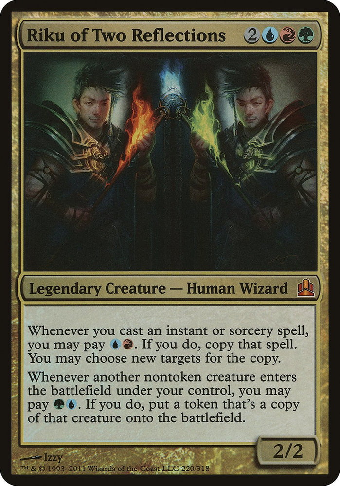 Riku of Two Reflections (Oversized) [Commander 2011 Oversized] Magic: The Gathering