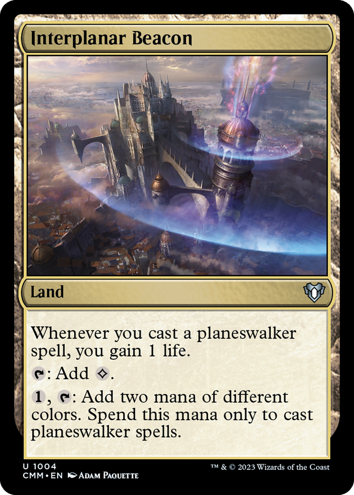 Interplanar Beacon [Commander Masters] Magic: The Gathering
