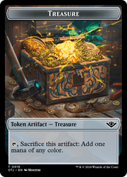 Treasure // Food (0005) Double-Sided Token [Outlaws of Thunder Junction Tokens] Magic: The Gathering