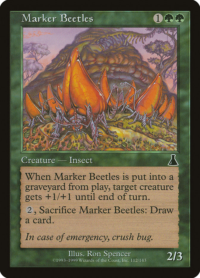Marker Beetles [Urza's Destiny] Magic: The Gathering