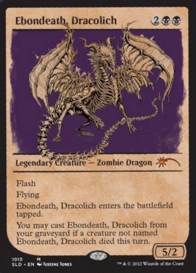 Ebondeath, Dracolich (Showcase) [Secret Lair Drop Series] Magic: The Gathering