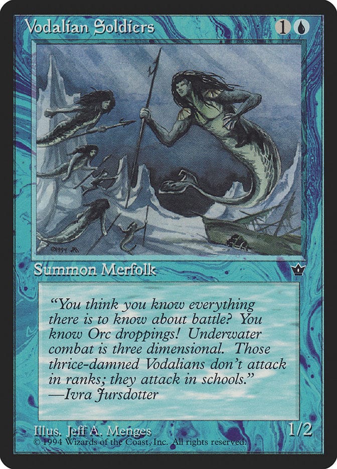 Vodalian Soldiers (Jeff A. Menges) [Fallen Empires] Magic: The Gathering