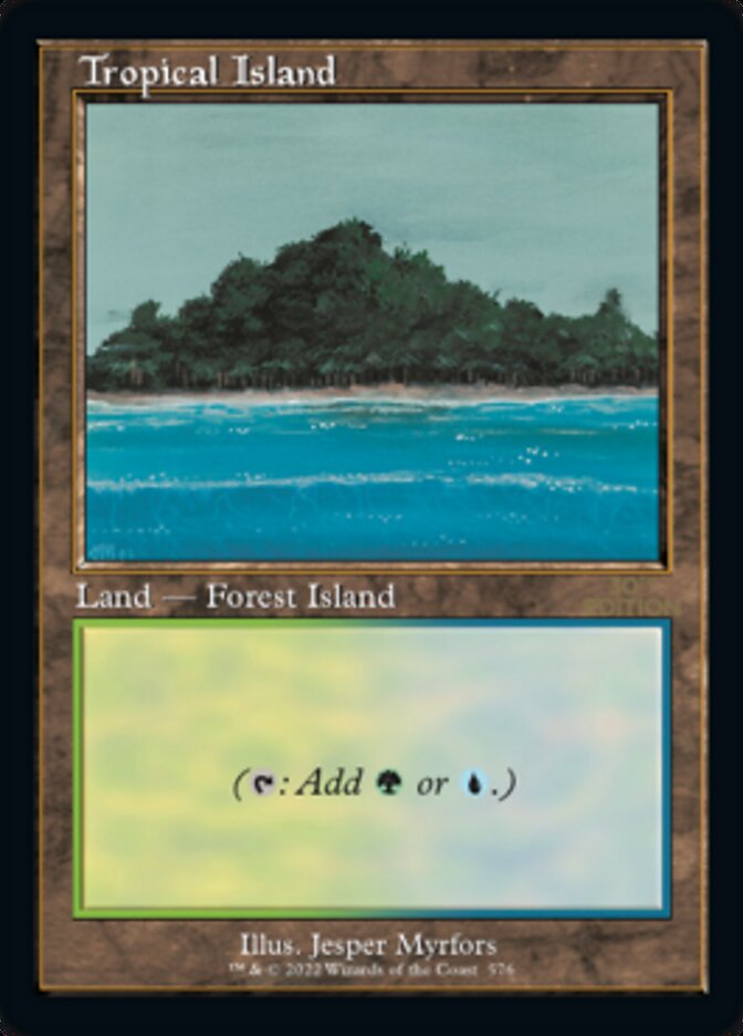 Tropical Island (Retro) [30th Anniversary Edition] Magic: The Gathering