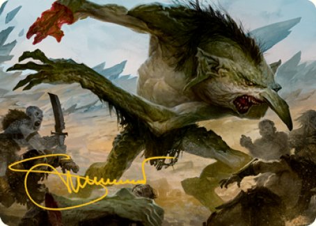 Troll Art Card (Gold-Stamped Signature) [Dungeons & Dragons: Adventures in the Forgotten Realms Art Series] Magic: The Gathering