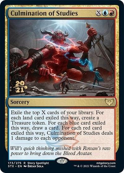 Culmination of Studies [Strixhaven: School of Mages Prerelease Promos] Magic: The Gathering