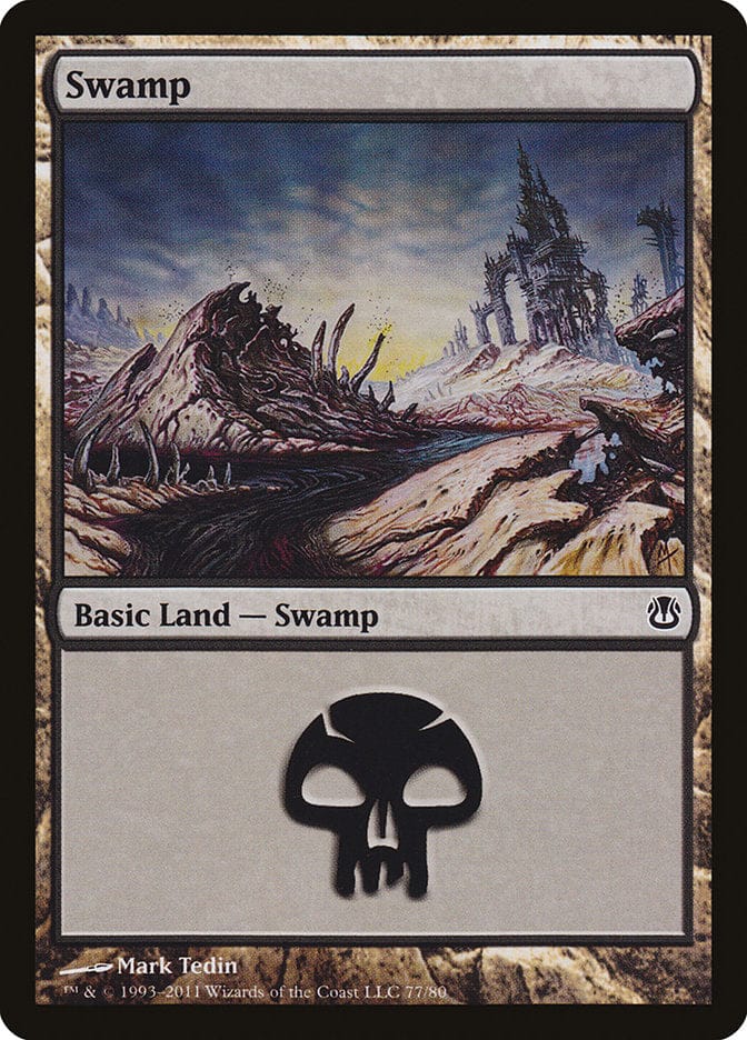 Swamp (77) [Duel Decks: Ajani vs. Nicol Bolas] Magic: The Gathering