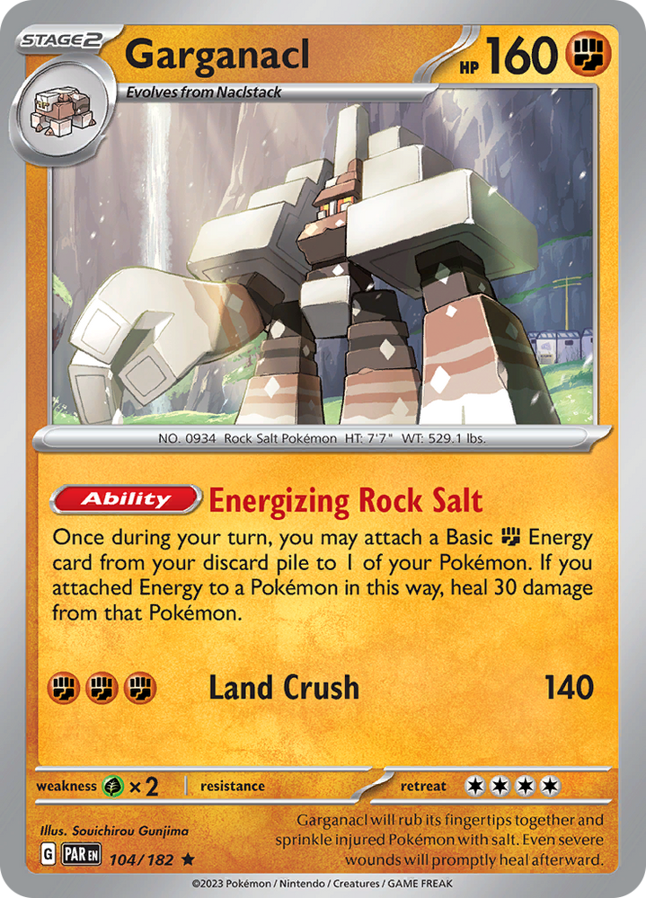 Garganacl (104/182) [Scarlet & Violet: Paradox Rift] Pokémon