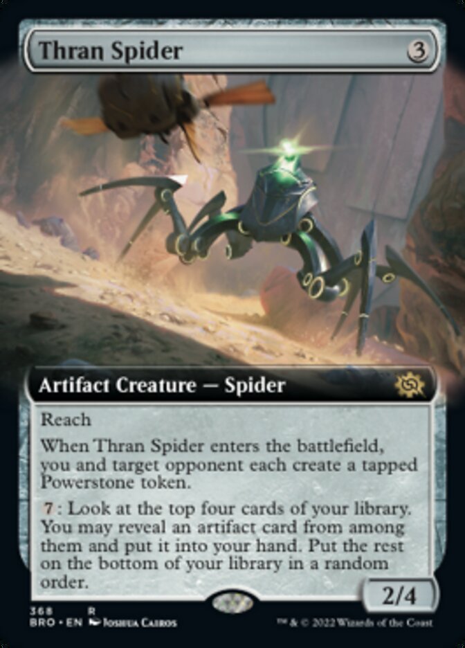 Thran Spider (Extended Art) [The Brothers' War] Magic: The Gathering