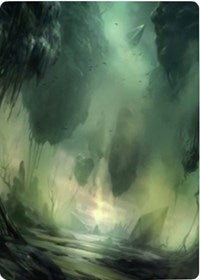 Swamp 1 Art Card [Zendikar Rising Art Series] Magic: The Gathering