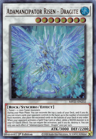 Adamancipator Risen - Dragite [MP21-EN232] Ultra Rare - Yugioh Cards For Your TCG Needs!