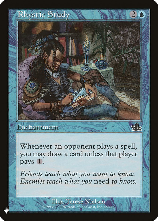 Rhystic Study [Mystery Booster] Magic: The Gathering
