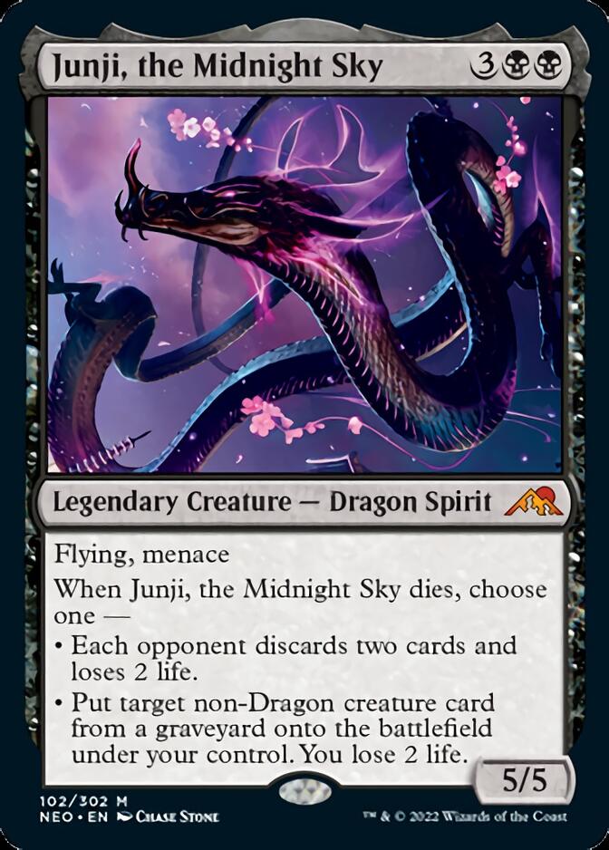 Junji, the Midnight Sky [Kamigawa: Neon Dynasty] Magic: The Gathering