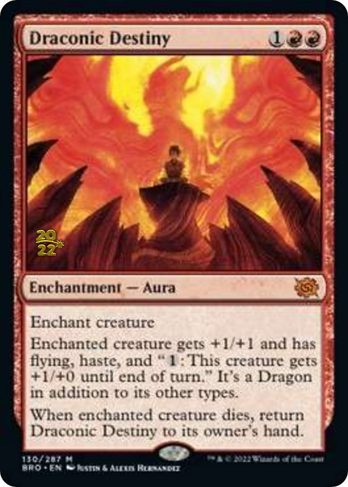 Draconic Destiny [The Brothers' War Prerelease Promos] Magic: The Gathering
