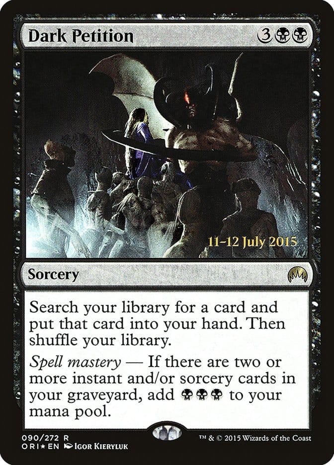 Dark Petition [Magic Origins Prerelease Promos] Magic: The Gathering