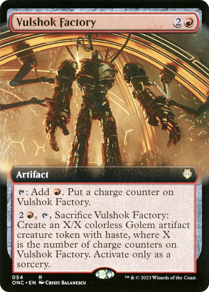 Vulshok Factory (Extended Art) [Phyrexia: All Will Be One Commander] Magic: The Gathering