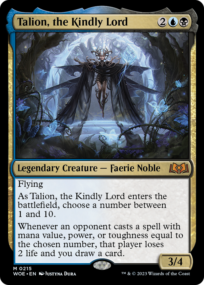 Talion, the Kindly Lord [Wilds of Eldraine] Magic: The Gathering