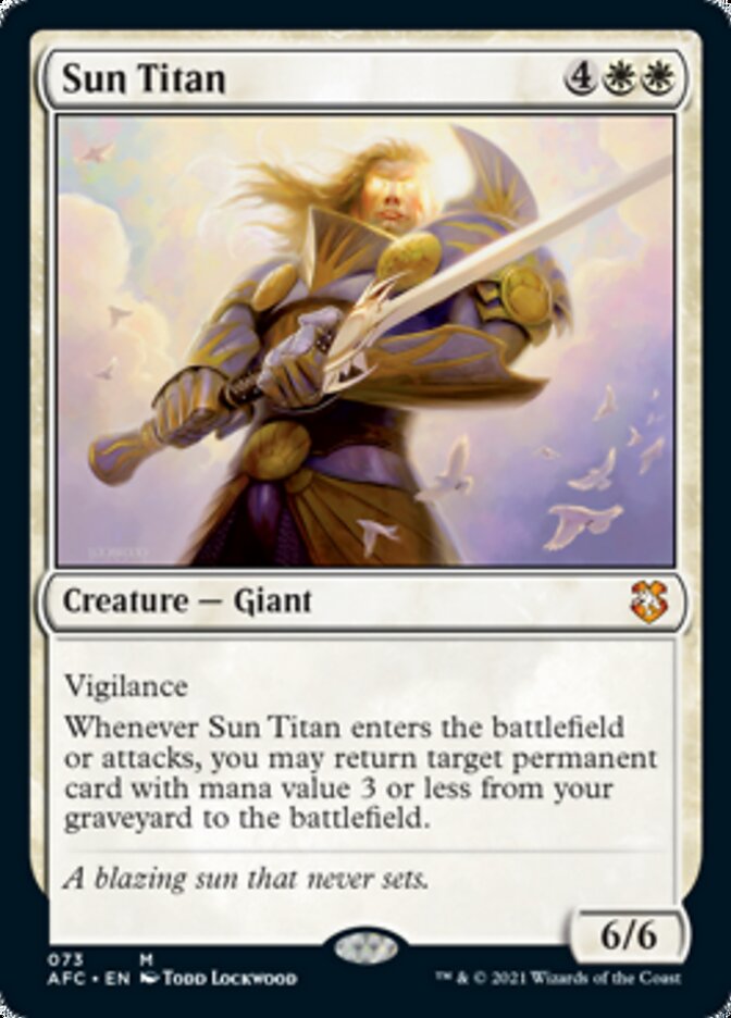 Sun Titan [Dungeons & Dragons: Adventures in the Forgotten Realms Commander] Magic: The Gathering