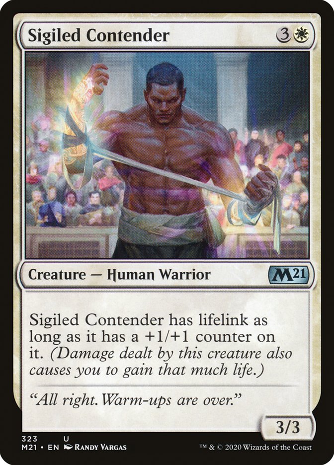 Sigiled Contender [Core Set 2021] Magic: The Gathering