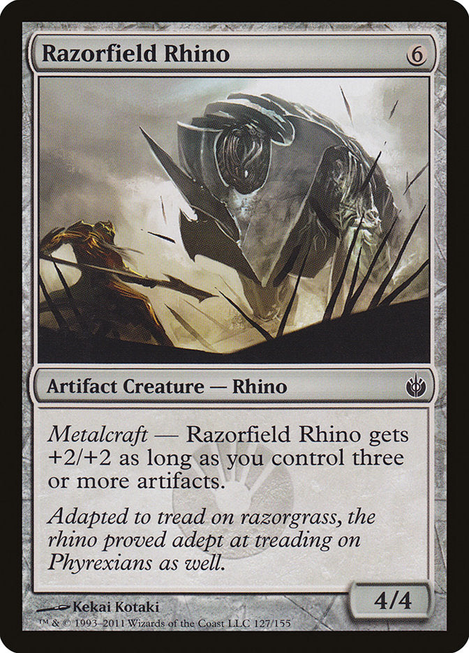 Razorfield Rhino [Mirrodin Besieged] Magic: The Gathering